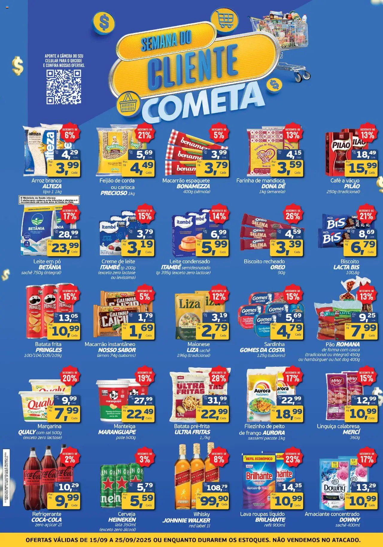 Cometa Supermercados - Ofertas Semana do Cliente - página 1- válido a partir de 15/09/2025
