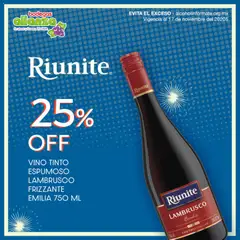 Bodegas Alianza catálogo Vino Riunite Lambrusco Frizzante Emilia válido desde 06/11/2025