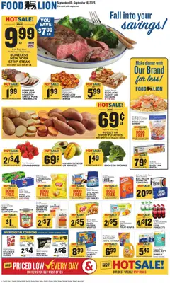 Preview Food Lion Weekly Ad valid from 09/10/2025