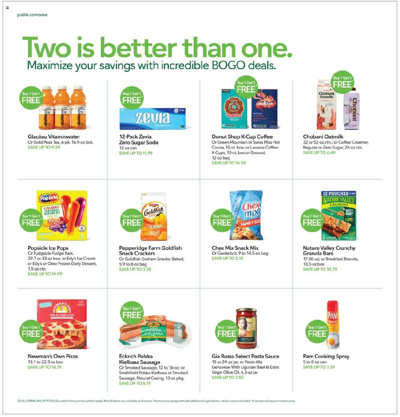 Publix Weekly Ad - page 2- valid from 07/16/2025