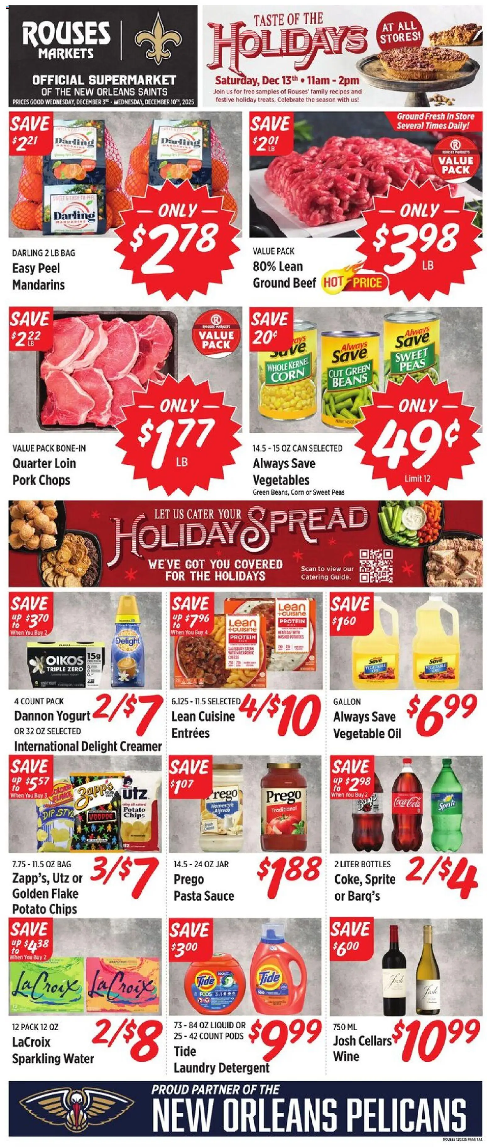 Rouses Weekly Ad - AL - page 1- valid from 12/03/2025