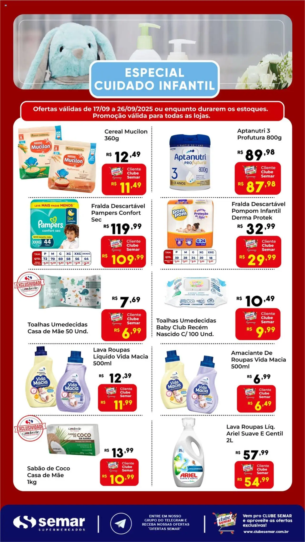 Semar Supermercado - Ofertas Especial Cuidado Infantil - página 1- válido a partir de 17/09/2025
