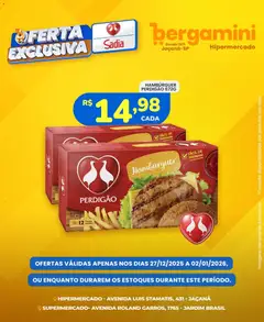 Pré-visualização Supermercado Bergamini - Ofertas Sadia e Perdigão válida a partir de 27/12/2025