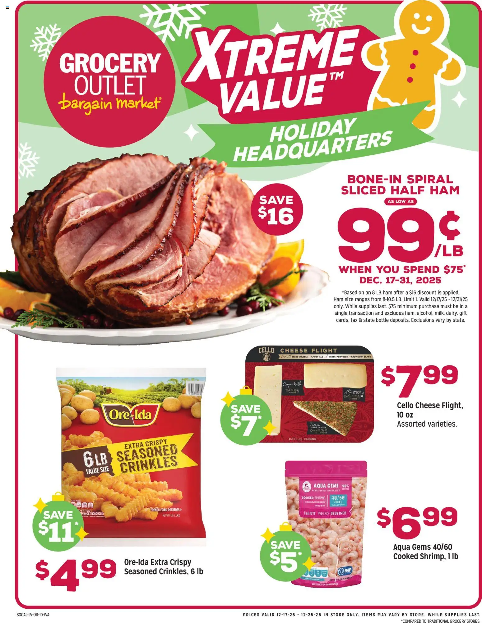 Grocery Outlet Weekly Ad - WA - page 1- valid from 12/17/2025