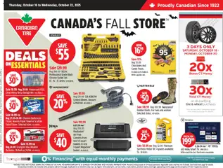 Preview Canadian Tire weekly flyer valid from Oct 16, 2025
