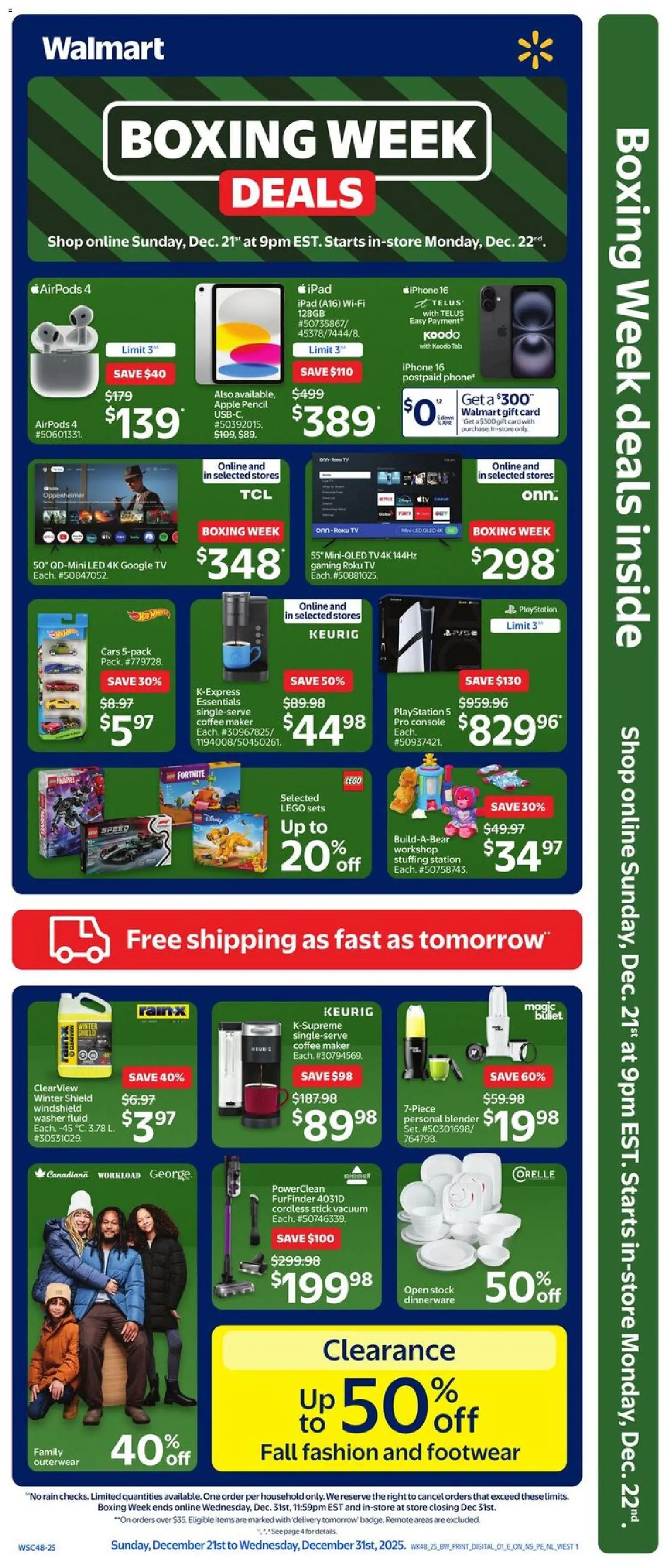 Walmart - Boxing week deals - page 1- valid from Dec 21, 2025