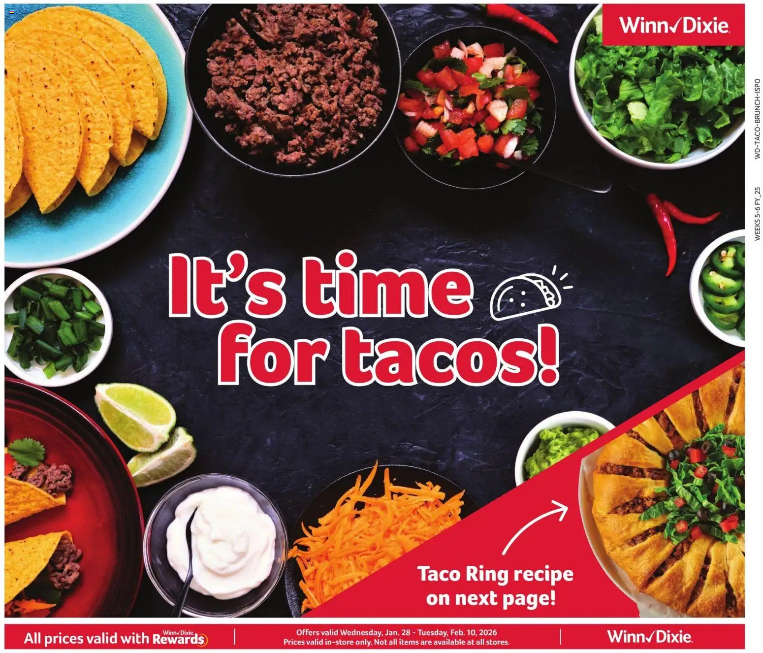 Winn Dixie Ad - page 1- valid from 01/28/2026