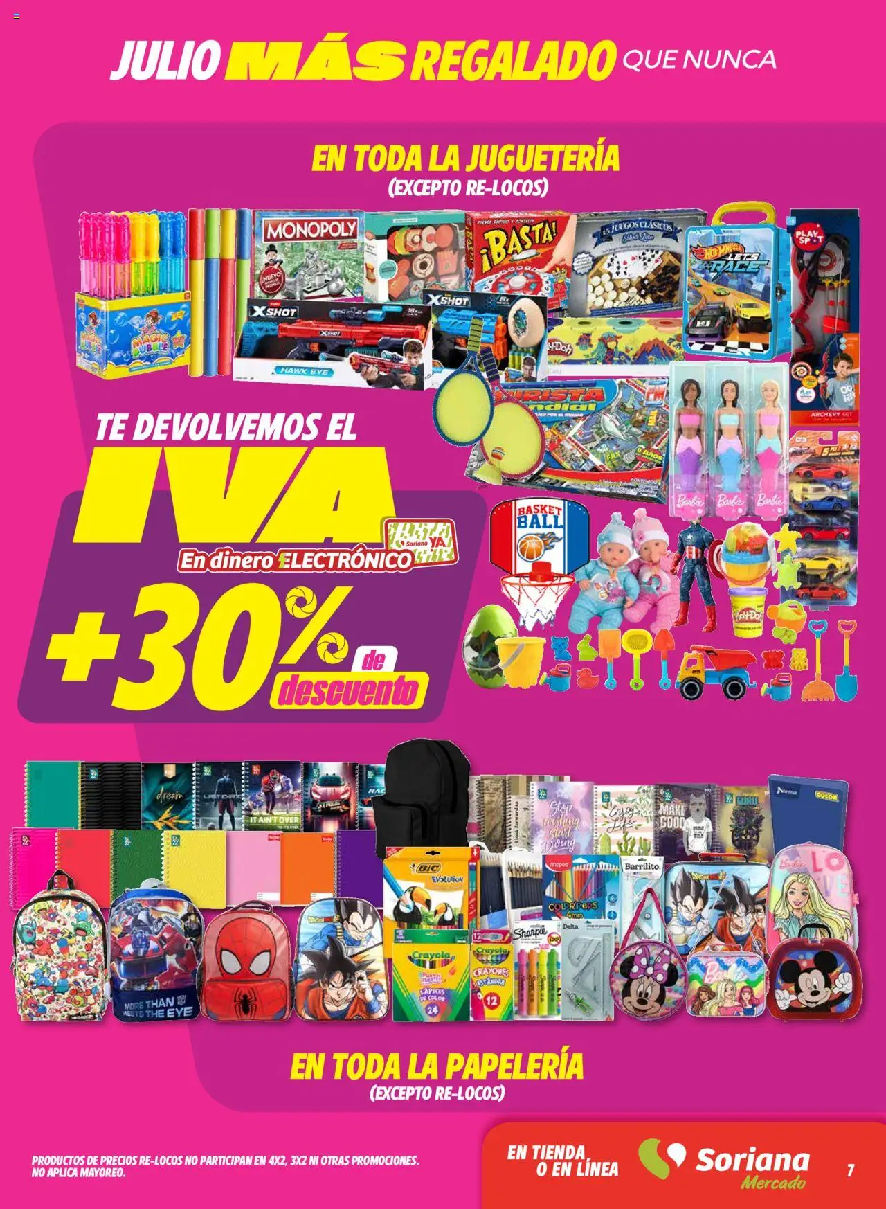 Soriana - Julio Regalado Mercado Nacional (Excepto frontera) - página 7- válido desde 11/07/2025