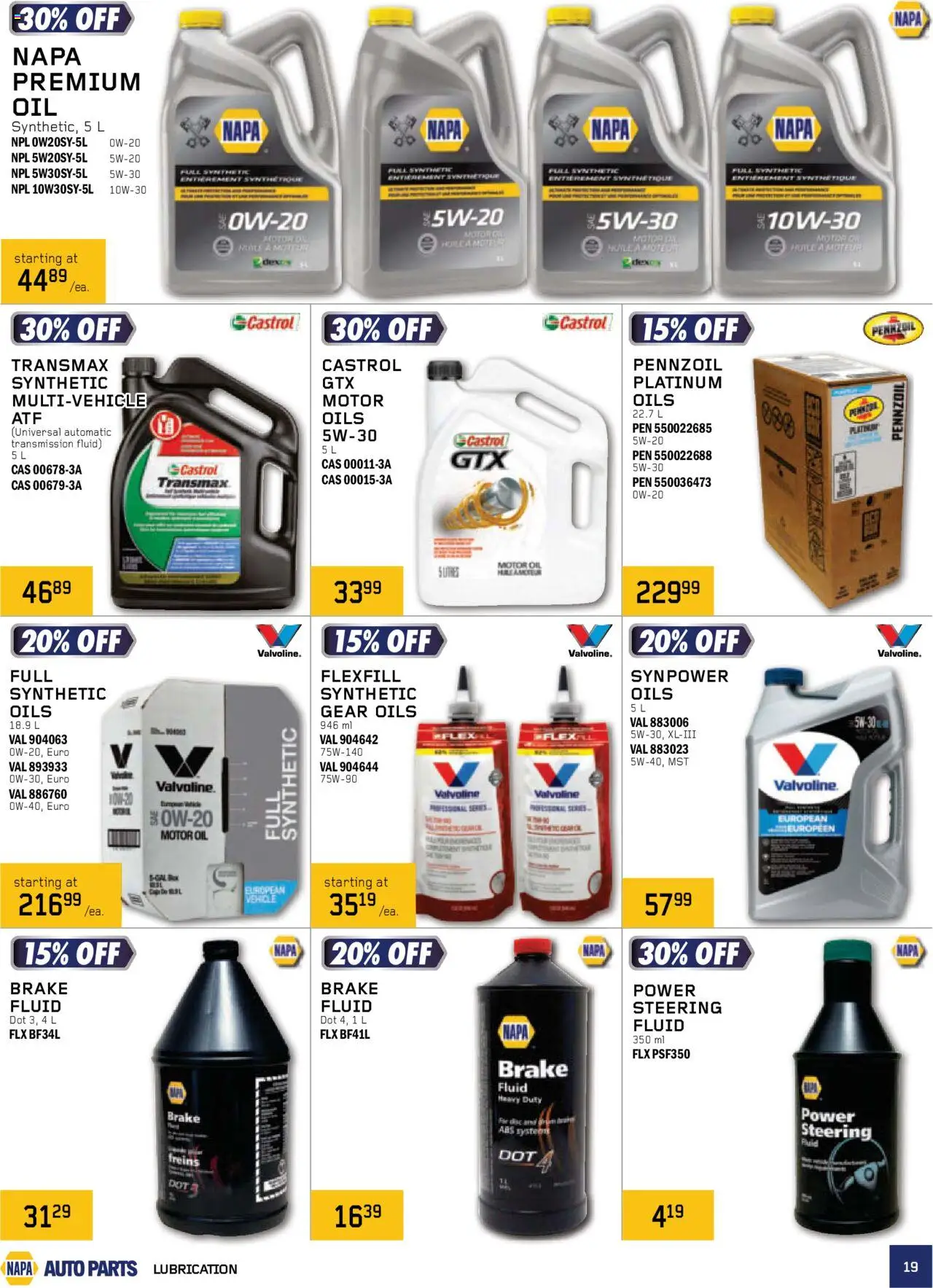 NAPA Auto Parts - Real Deals - page 19- valid from Oct 1, 2025