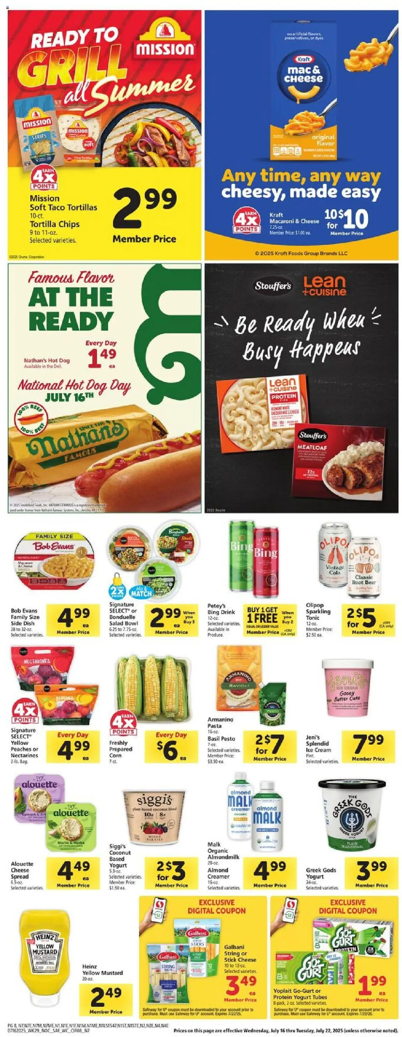 Safeway Weekly Ad - CA - page 8- valid from 07/16/2025