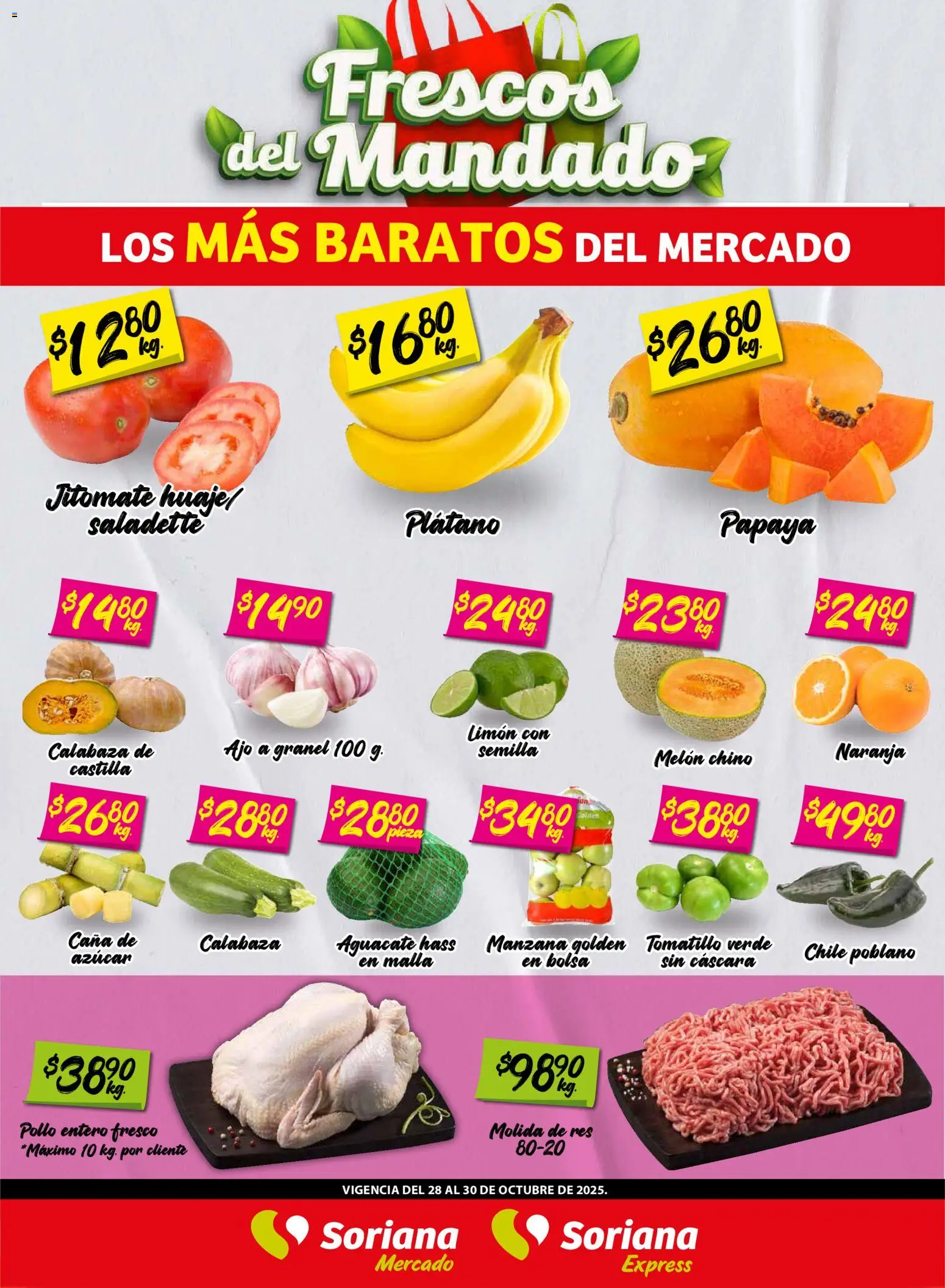 Soriana - Frescos del Mandado Mercado: Nuevo León - página 1- válido desde 28/10/2025