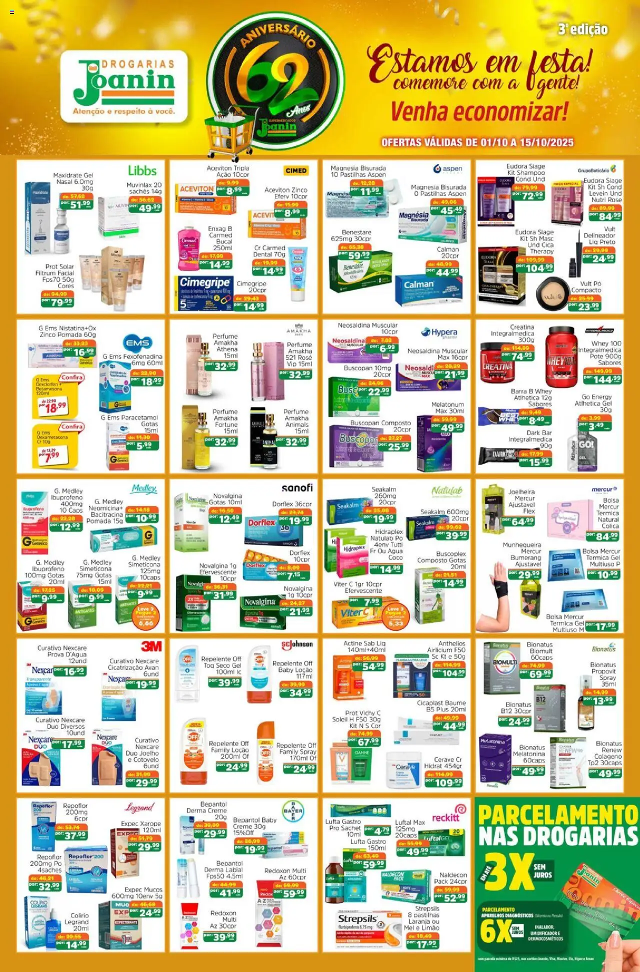 Supermercados Joanin - Ofertas Drogaria - página 1- válido a partir de 01/10/2025
