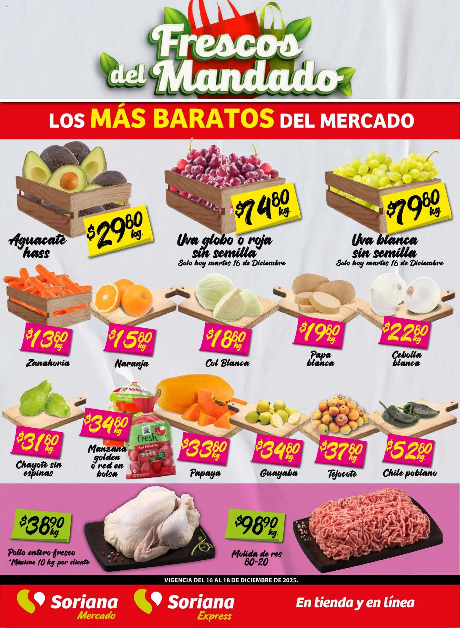 Soriana - Frescos del Mandado Mercado: Nuevo León - página 1- válido desde 16/12/2025