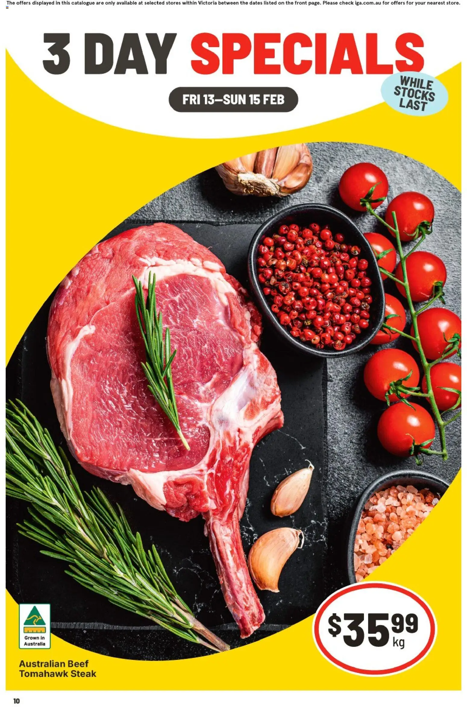 IGA - 3 Day Specials VIC - page 1- valid from 13/02/2026