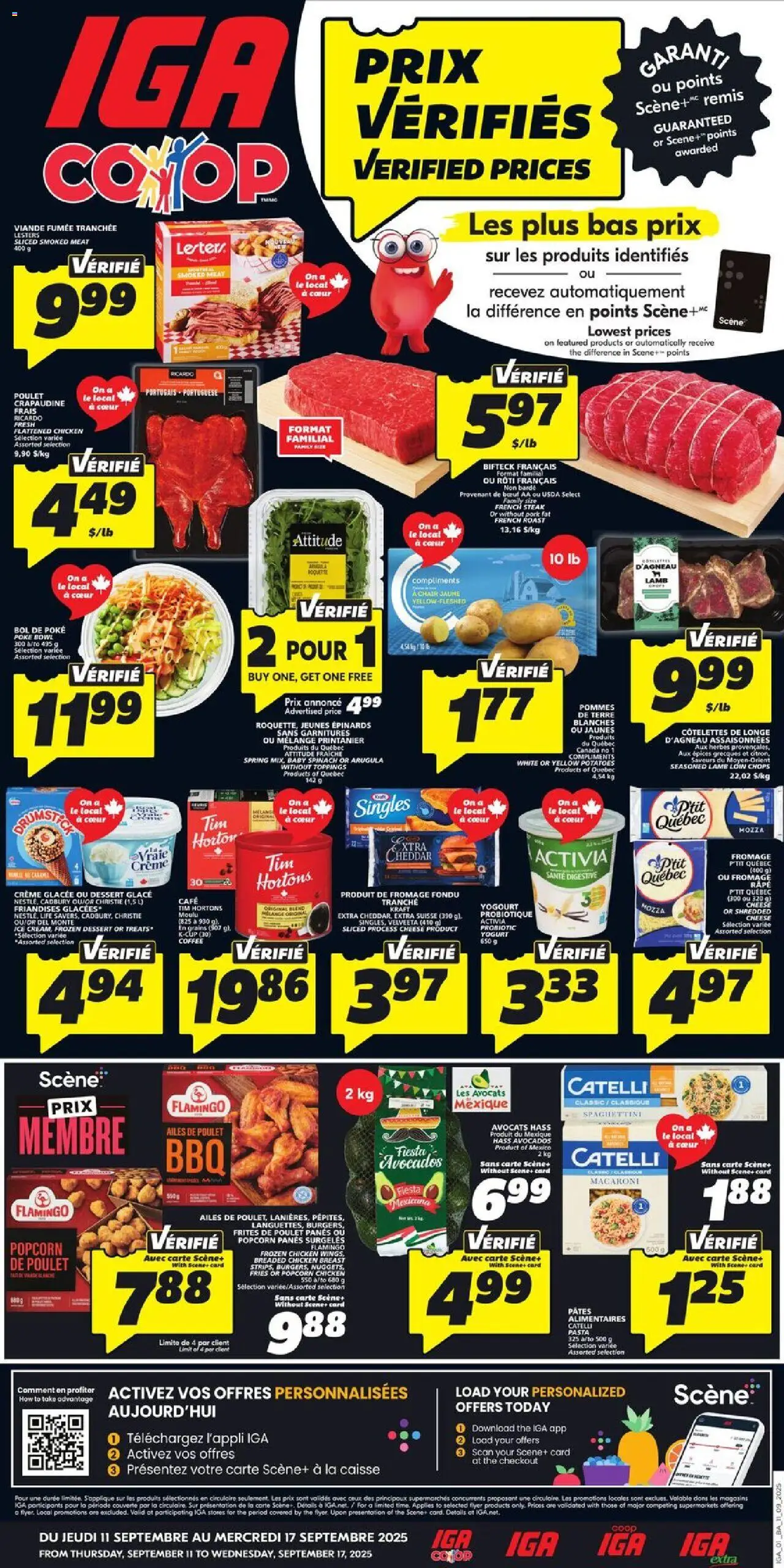 IGA weekly flyer / circulaire - page 1- valid from Sep 11, 2025