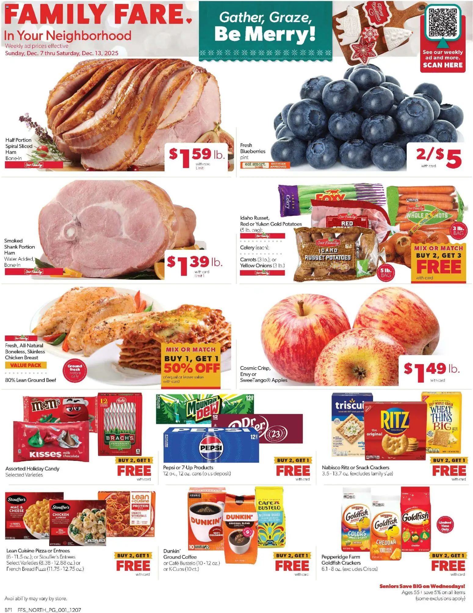 Family Fare Weekly Ad - MI - page 1- valid from 12/07/2025