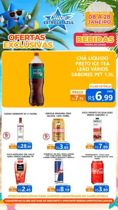 Pré-visualização Estrela Azul - Ofertas Clube Bebidas válida a partir de 08/01/2026