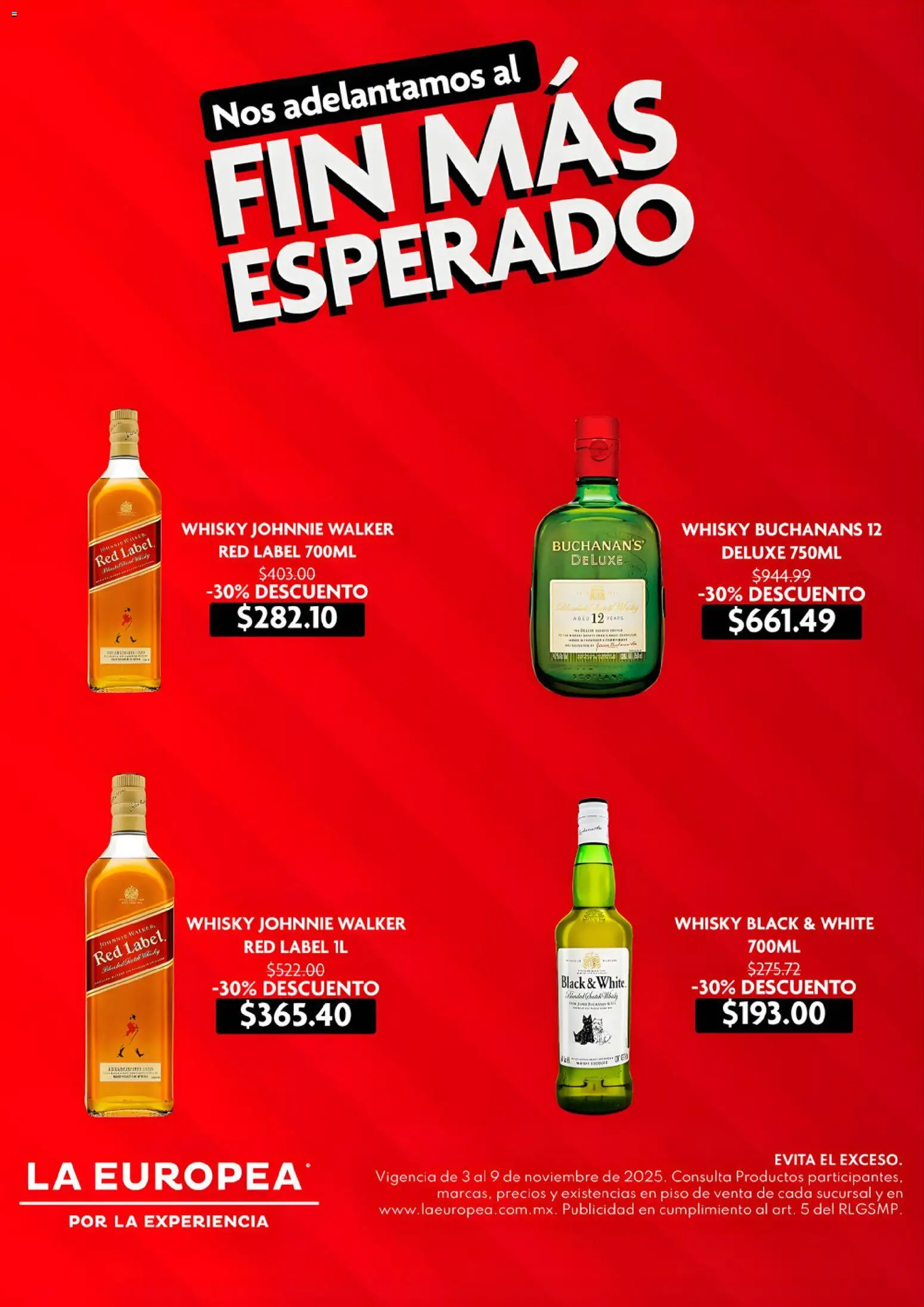 La Europea Buen Fin  - página 1- válido desde 03/11/2025