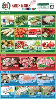 Preview 99 Ranch Market Perishables valid from 12/26/2025