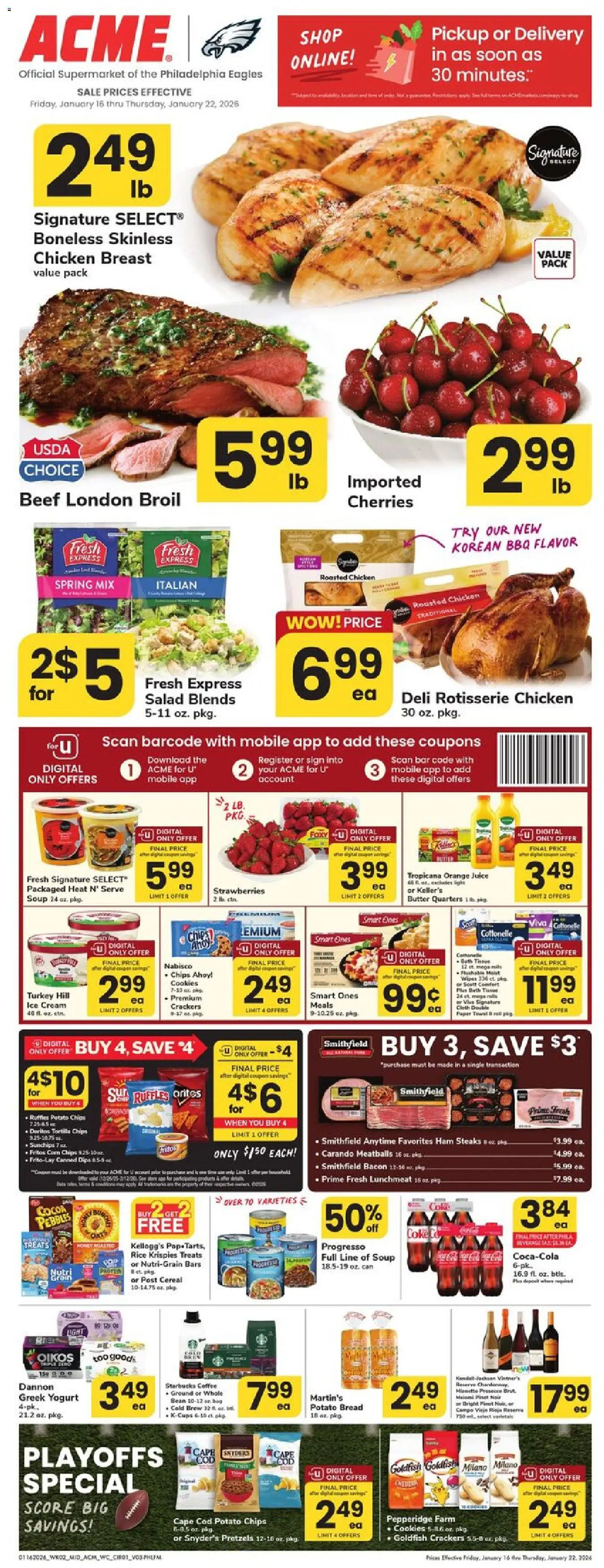 Acme Weekly Ad - page 1- valid from 01/16/2026