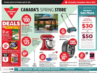 Preview Canadian Tire weekly flyer valid from Apr 23, 2026