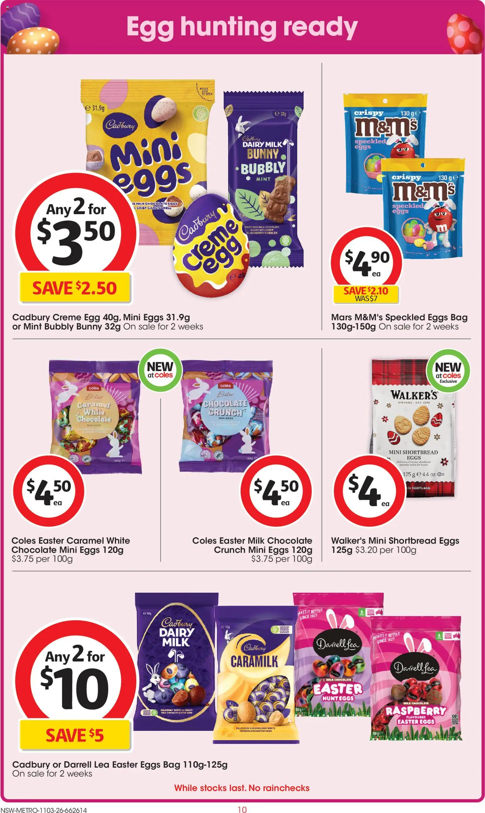 Coles catalogue  - page 10- valid from 11/03/2026