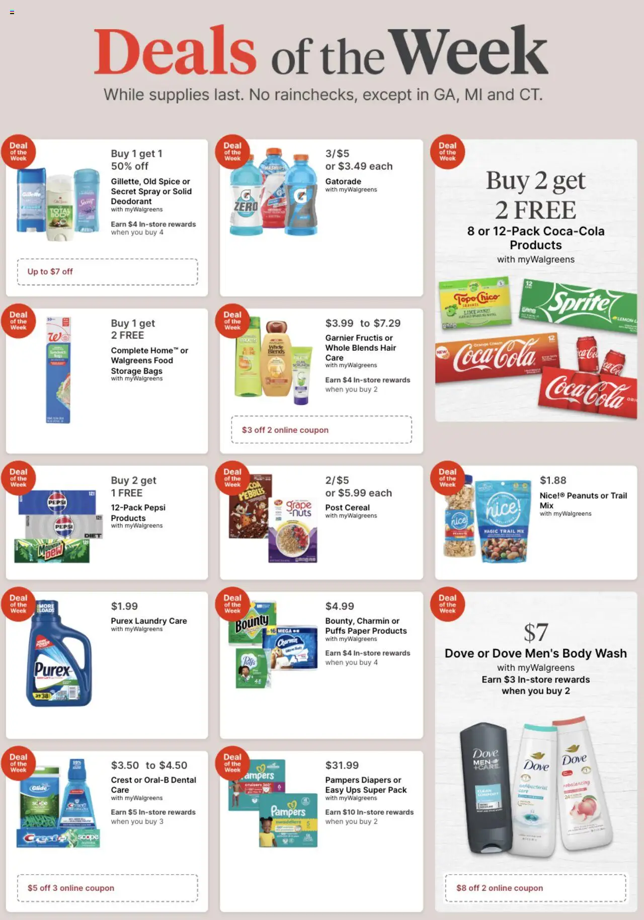 Walgreens Weekly Ad - page 1- valid from 07/20/2025