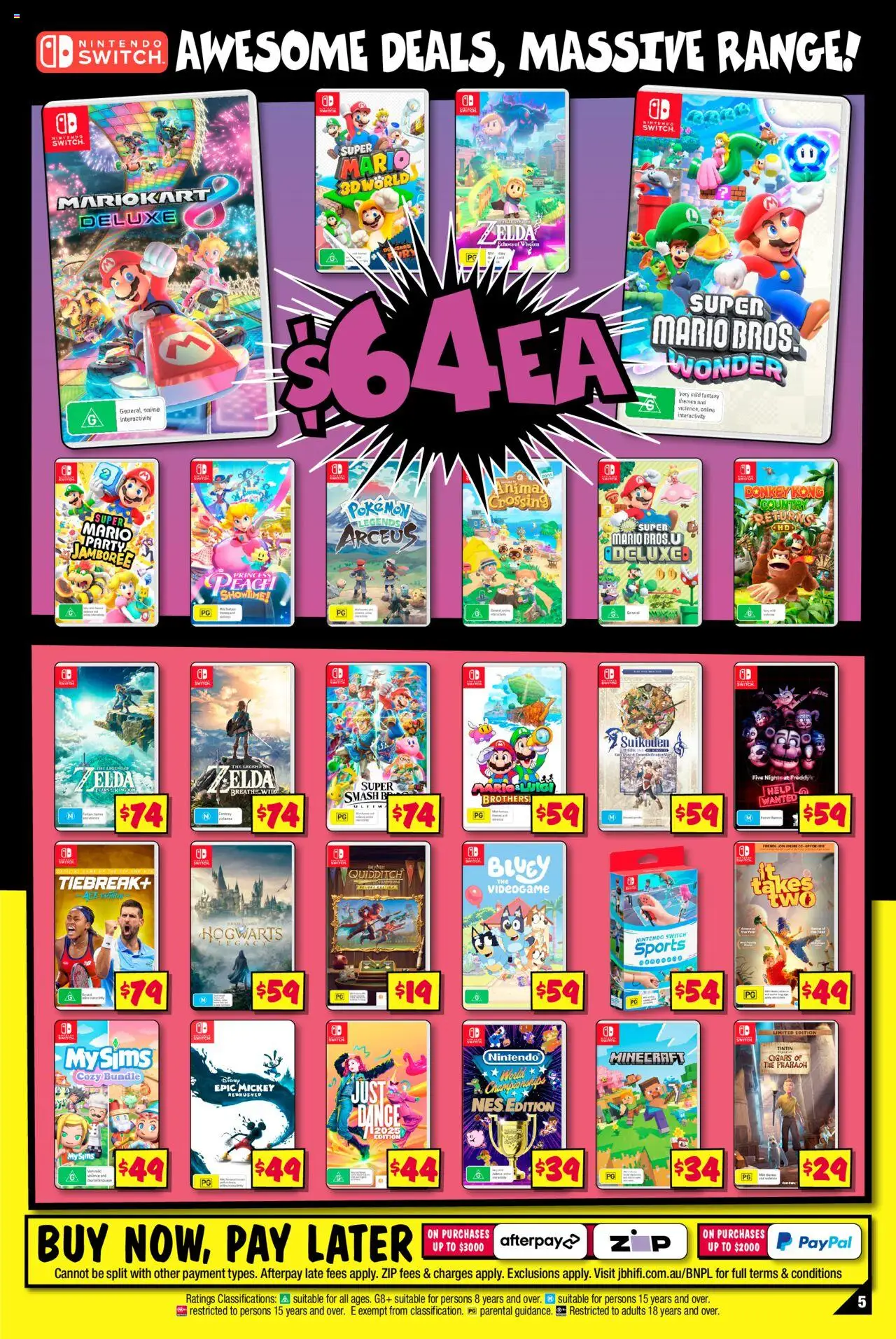 JB Hi-Fi Power up with Nintendo - page 5- valid from 10/07/2025