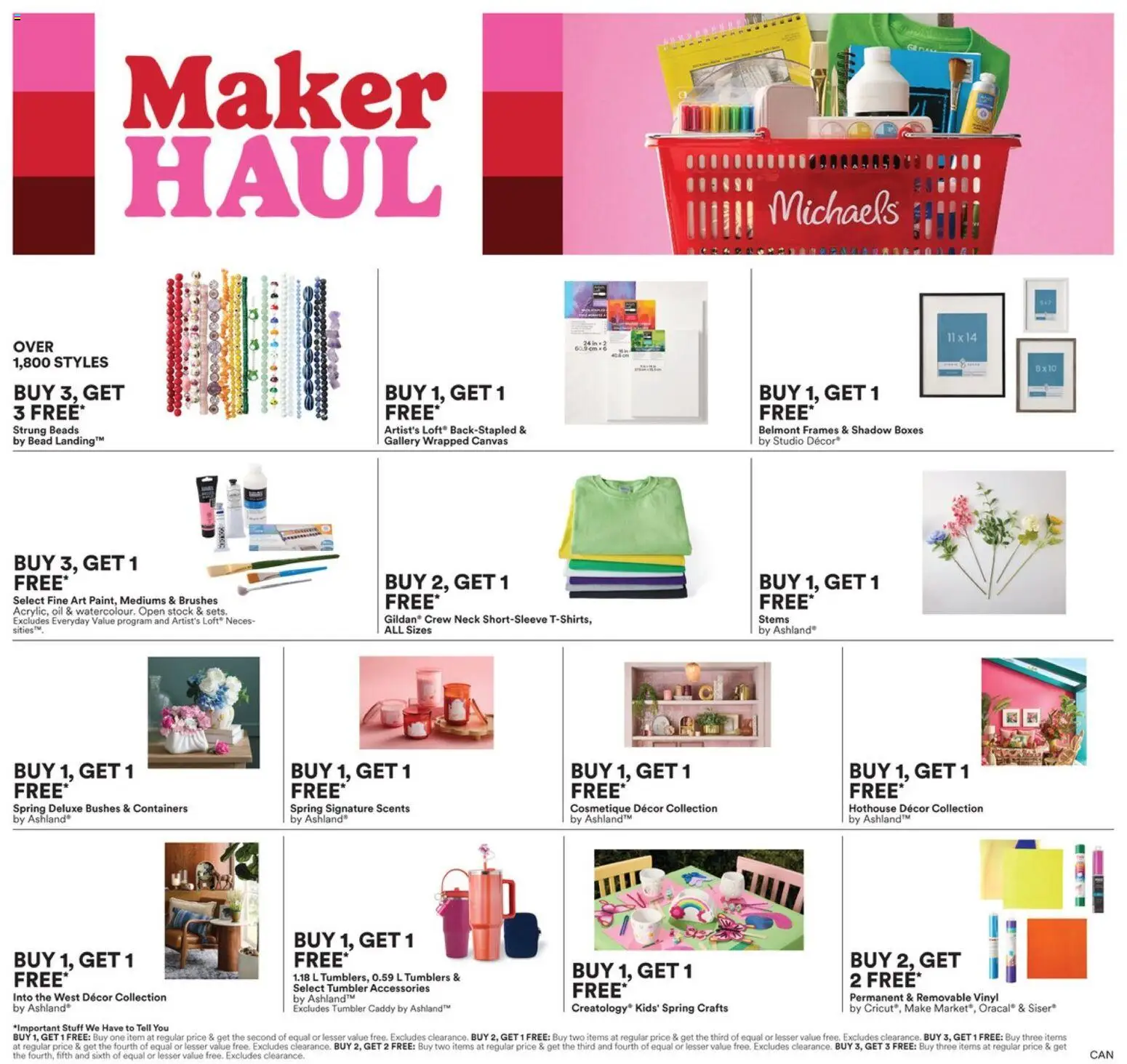 Michaels weekly flyer / circulaire - page 2- valid from Apr 17, 2026