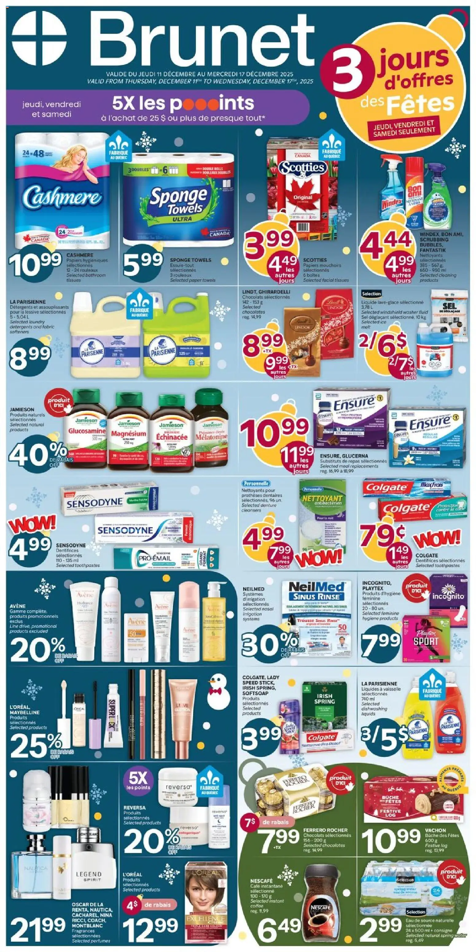 Brunet weekly flyer / circulaire - page 1- valid from Dec 11, 2025