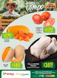 Soriana - Martes y Miércoles del Campo Súper: Chih, Delicias, Dur y Coah (excepto Saltillo) válido desde 11/11/2025