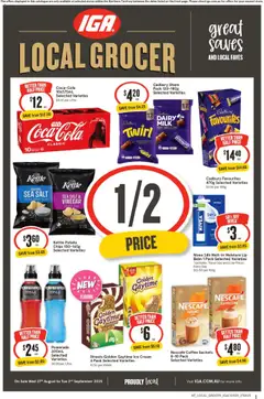 IGA catalogue preview - valid from 27/08/2025