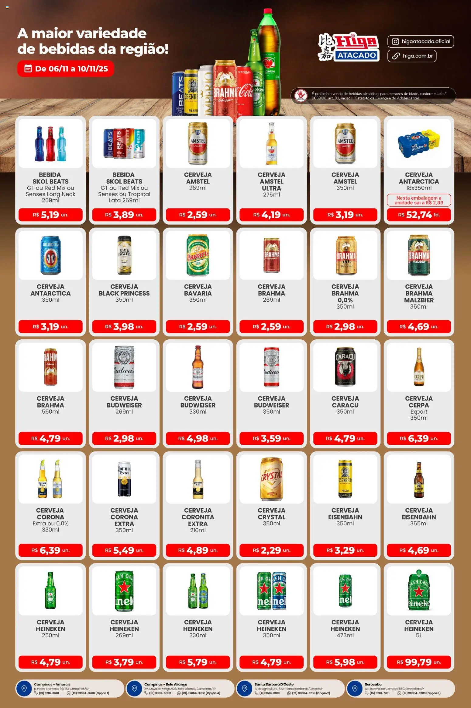 Higa Atacado - Ofertas Festival de Bebidas - página 1- válido a partir de 06/11/2025
