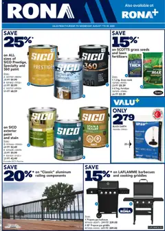 Preview Rona weekly flyer / circulaire valid from Aug 7, 2025