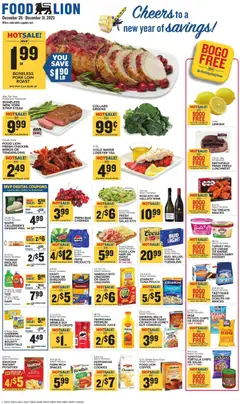 Preview Food Lion Weekly Ad valid from 12/26/2025