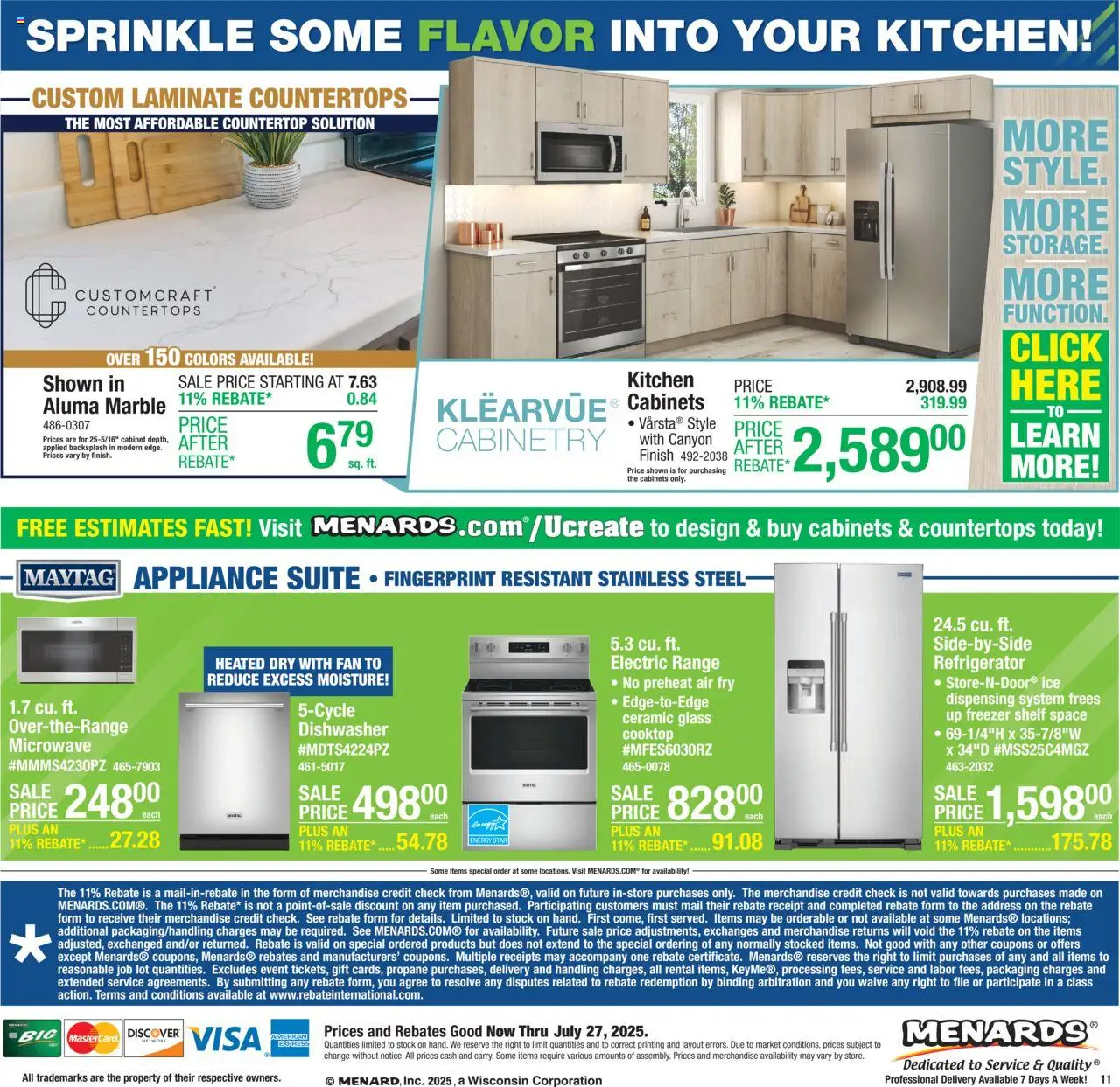Menards Weekly Ad - page 13- valid from 07/17/2025