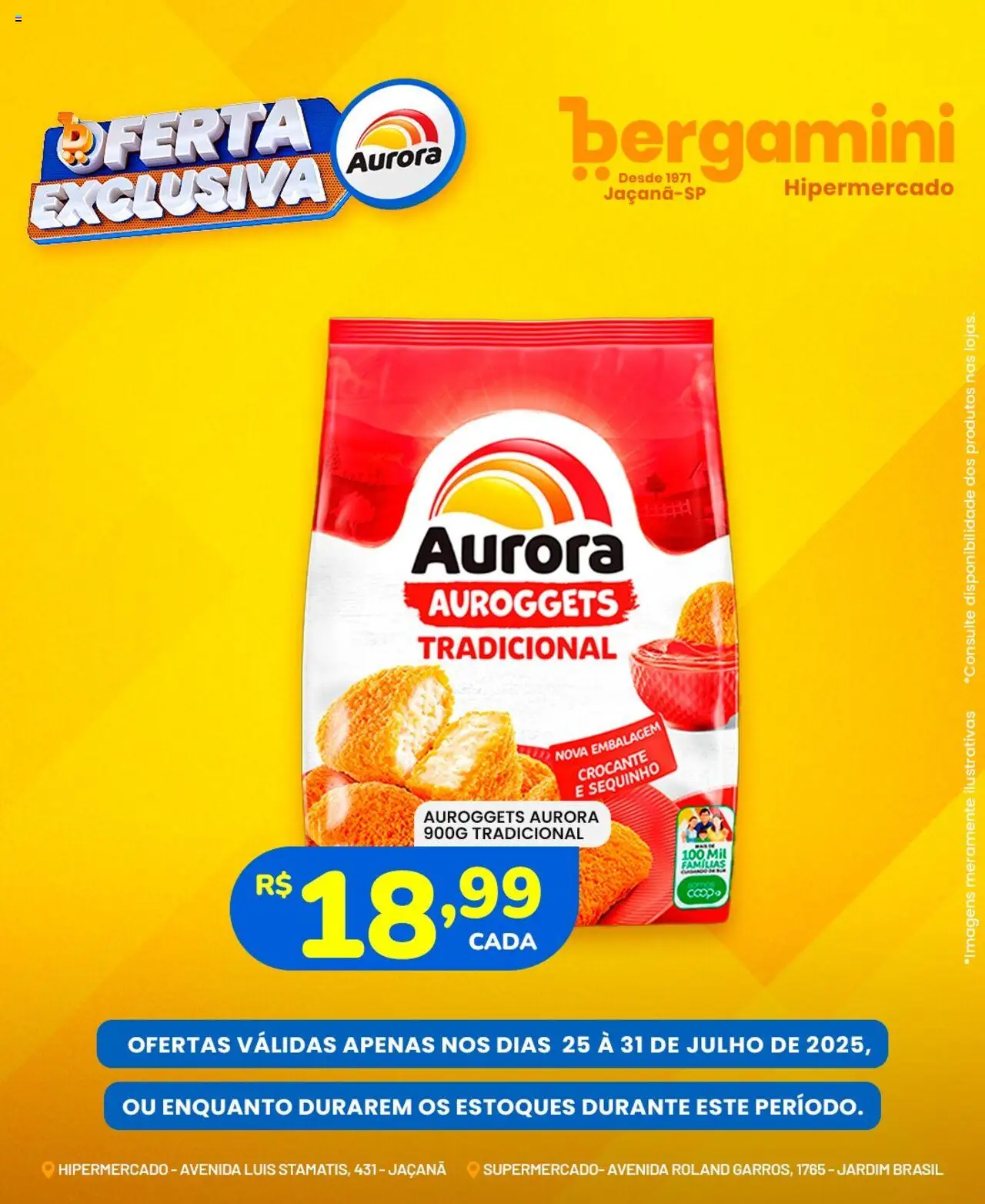 Supermercado Bergamini - Ofertas Aurora - página 1- válido a partir de 25/07/2025
