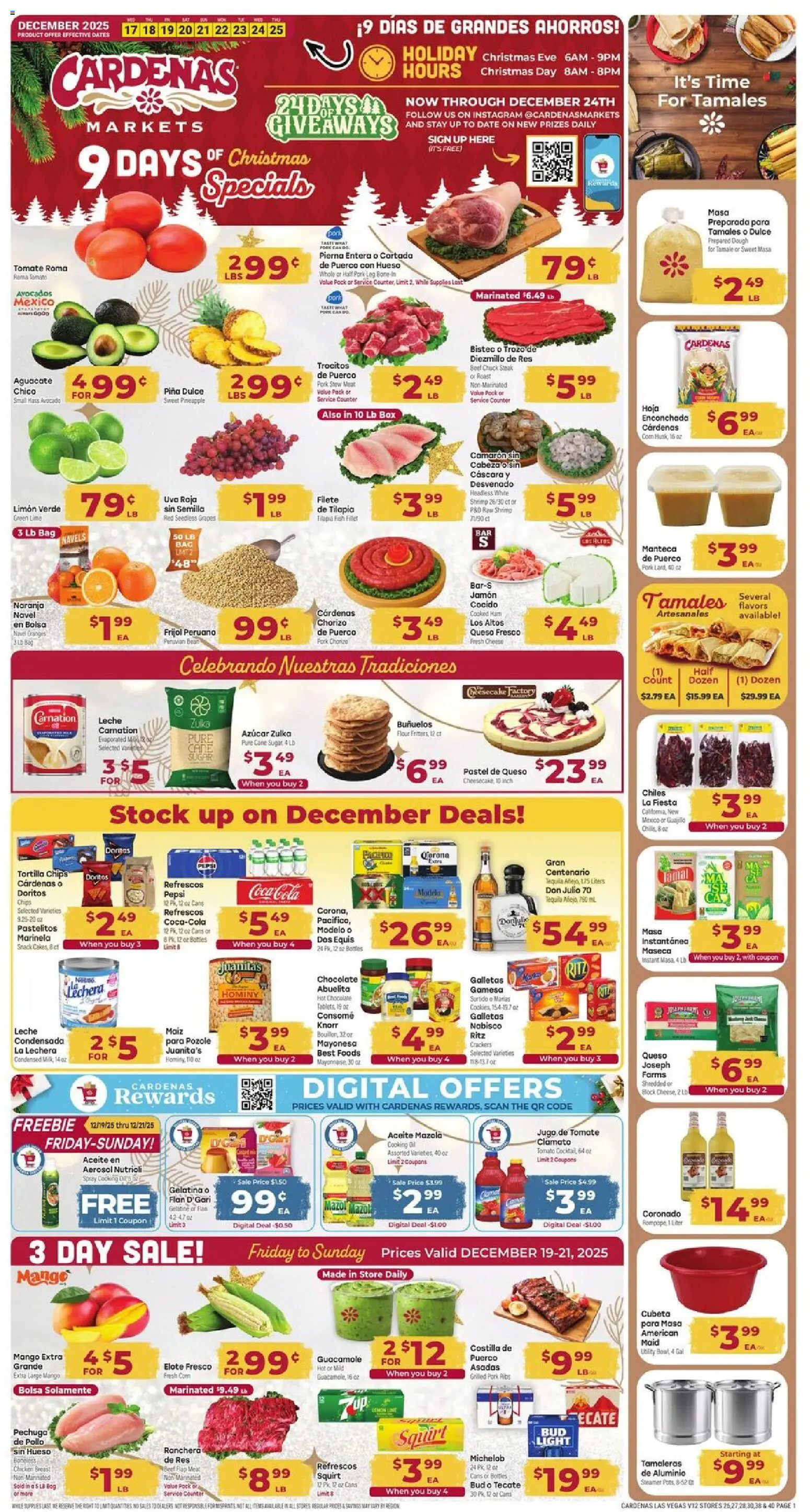 Cardenas Weekly Ad - NV - page 1- valid from 12/17/2025