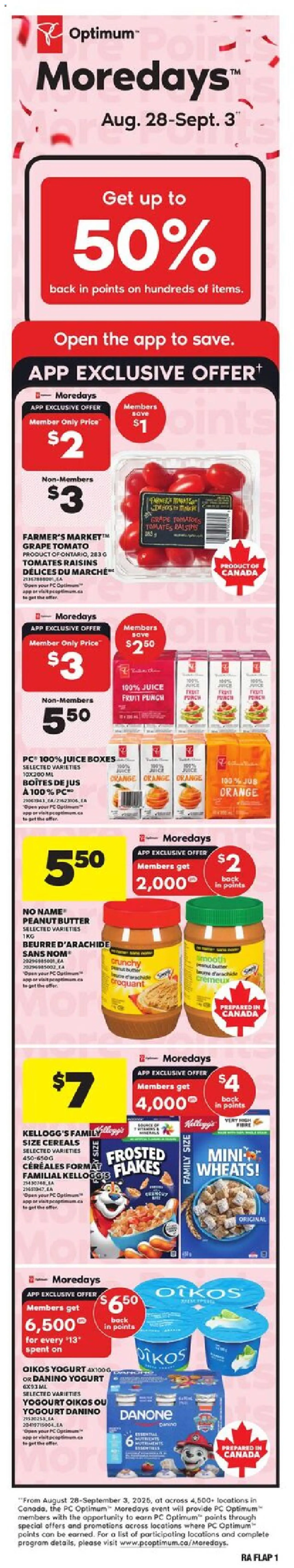 Atlantic Superstore weekly flyer / circulaire - page 1- valid from Aug 28, 2025
