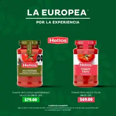 La Europea catálogo Tomate frito Helios válido desde 01/12/2025