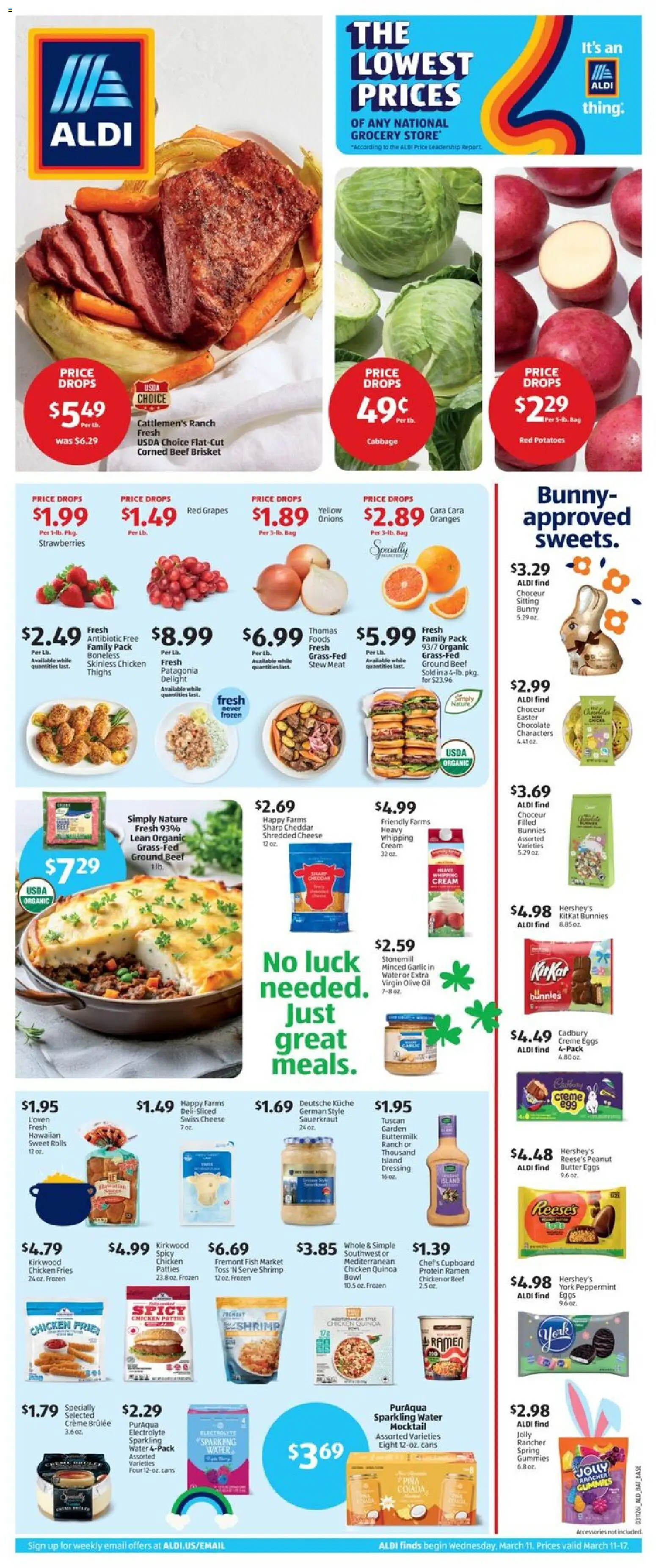 Aldi Weekly Ad - page 1- valid from 03/11/2026