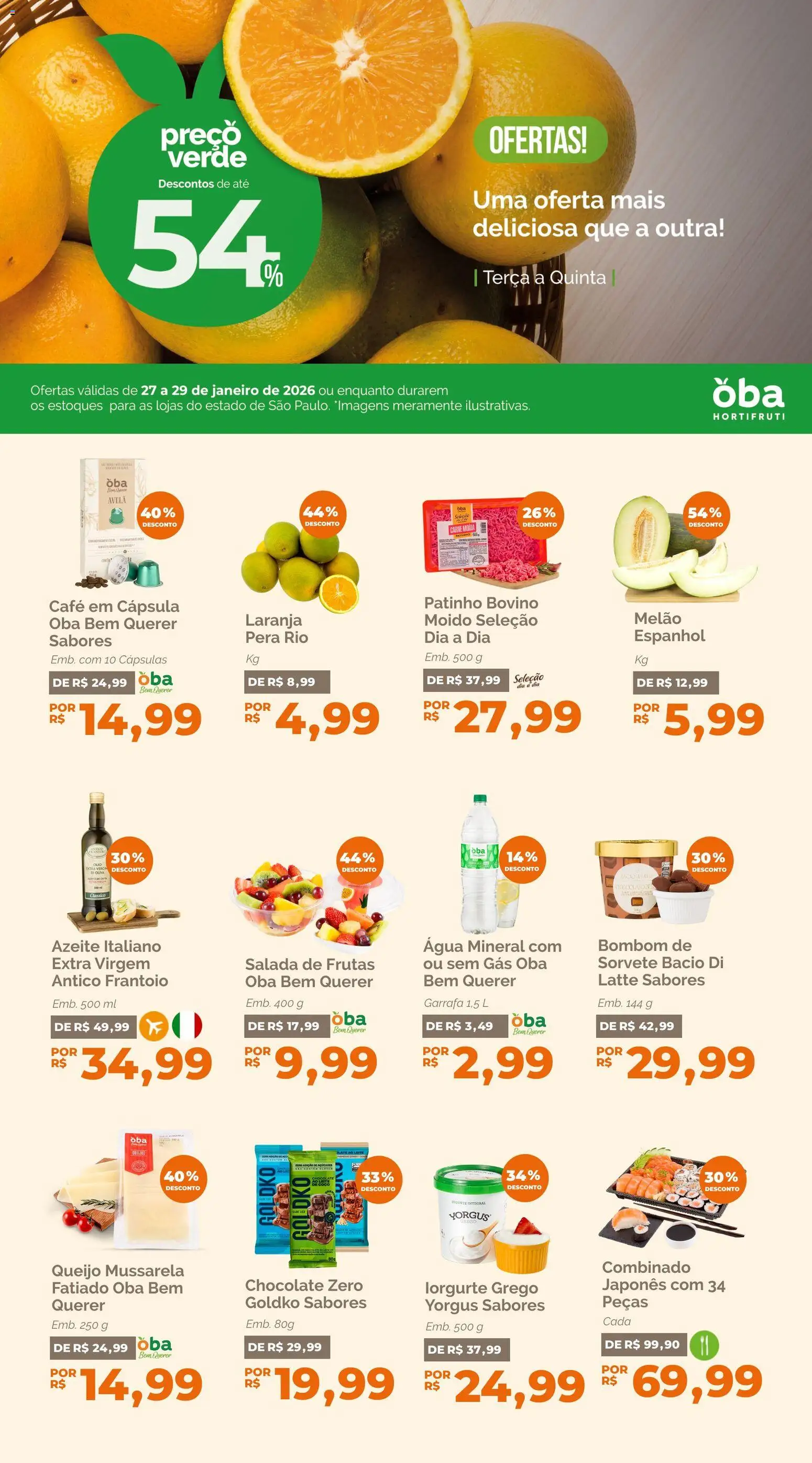 Oba Hortifruti - Ofertas da semana - página 1- válido a partir de 27/01/2026
