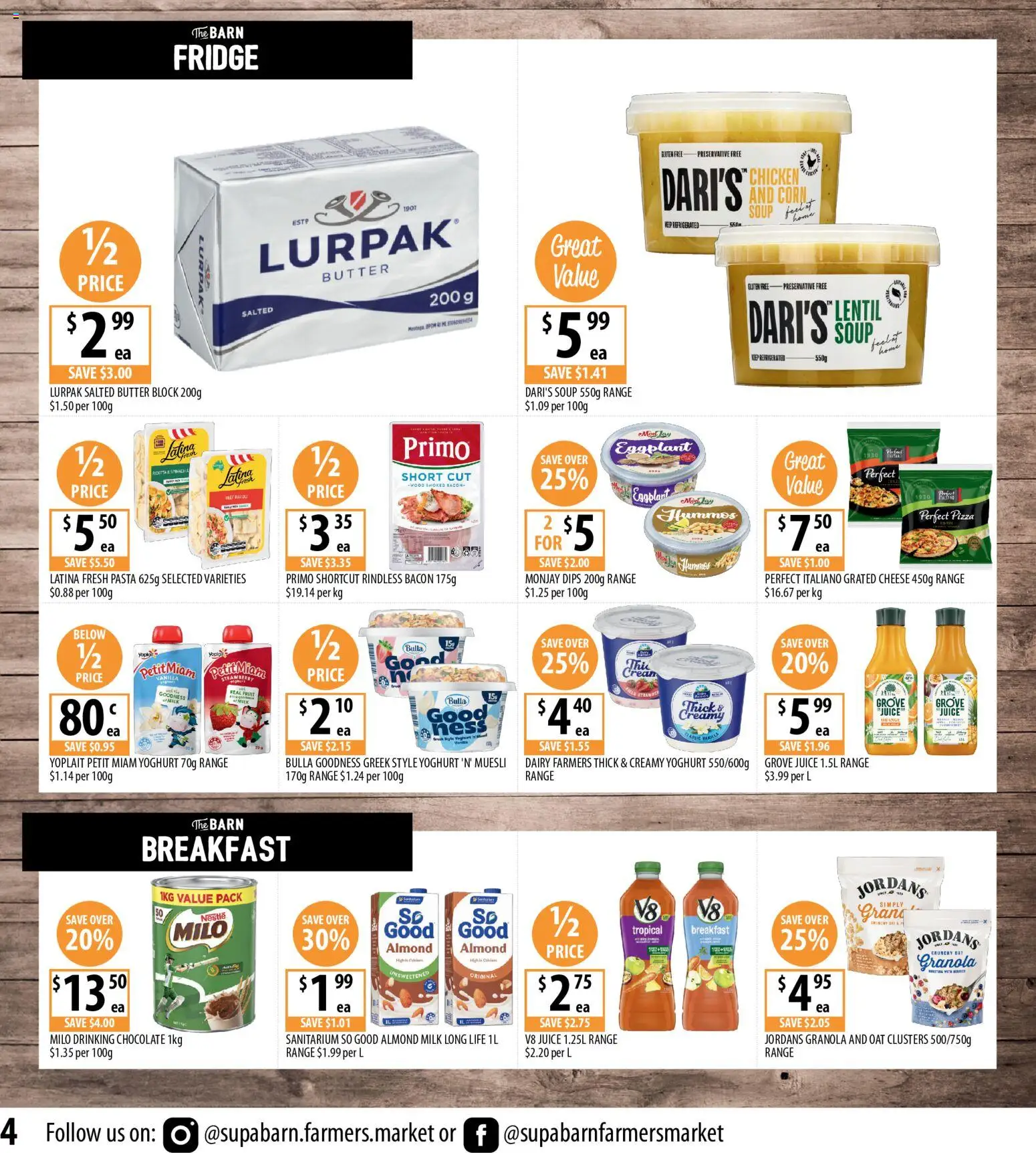 Supabarn catalogue  - page 4- valid from 15/04/2026