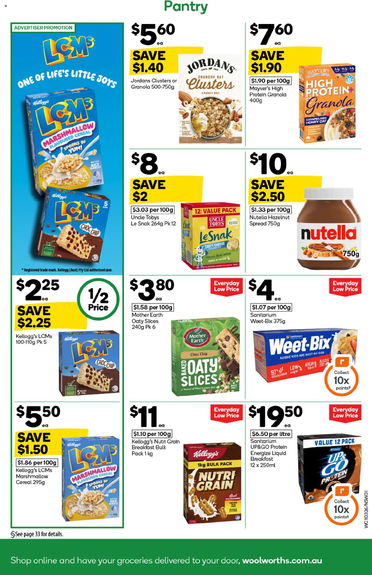Woolworths catalogue  - page 31- valid from 11/03/2026