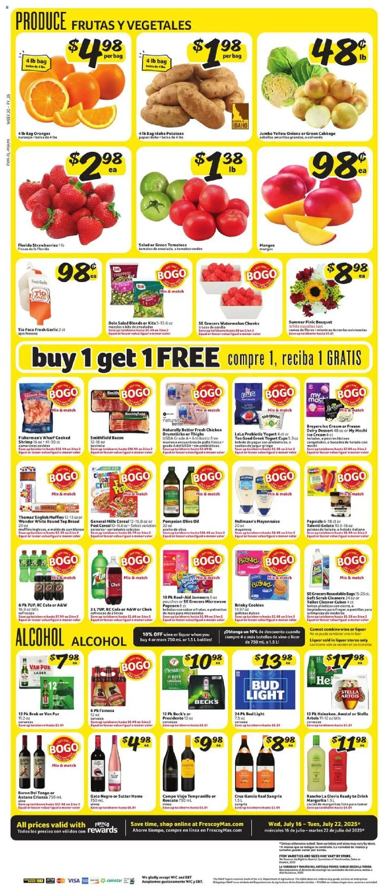 Fresco y Más Weekly Ad - page 5- valid from 07/16/2025