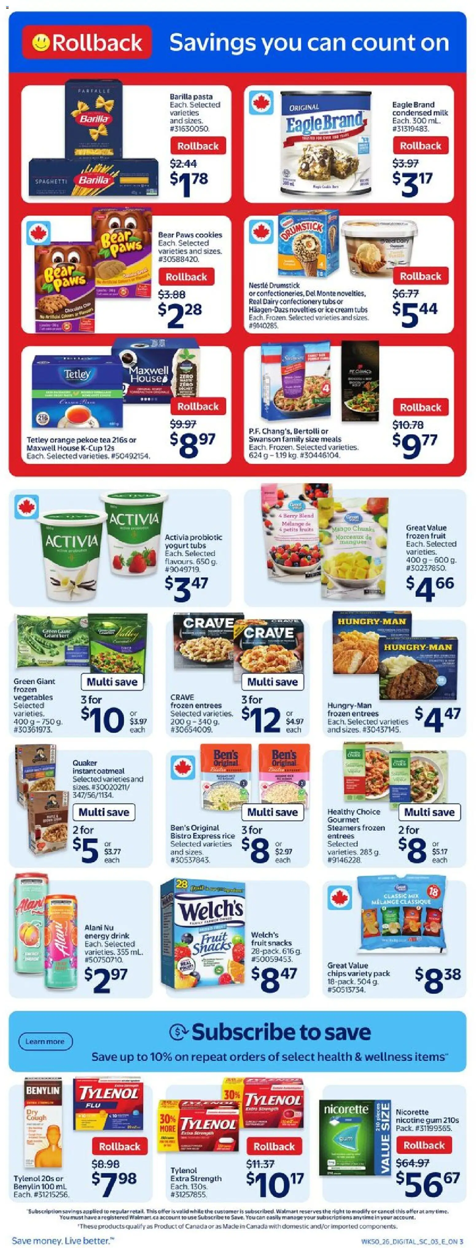 Walmart weekly flyer - page 4- valid from Jan 8, 2026
