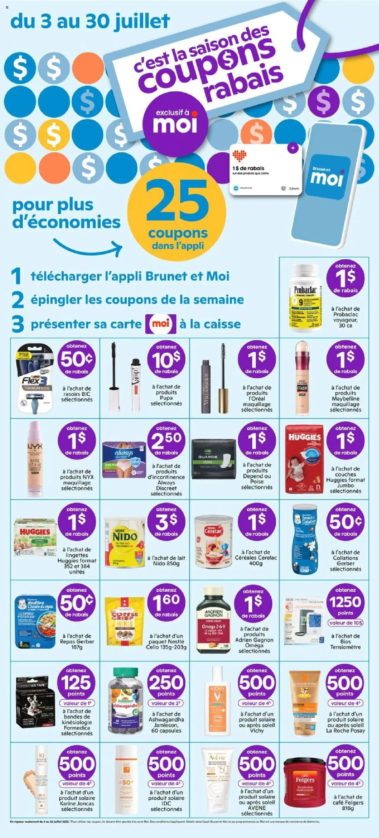 Brunet weekly flyer / circulaire - page 11- valid from Jul 17, 2025