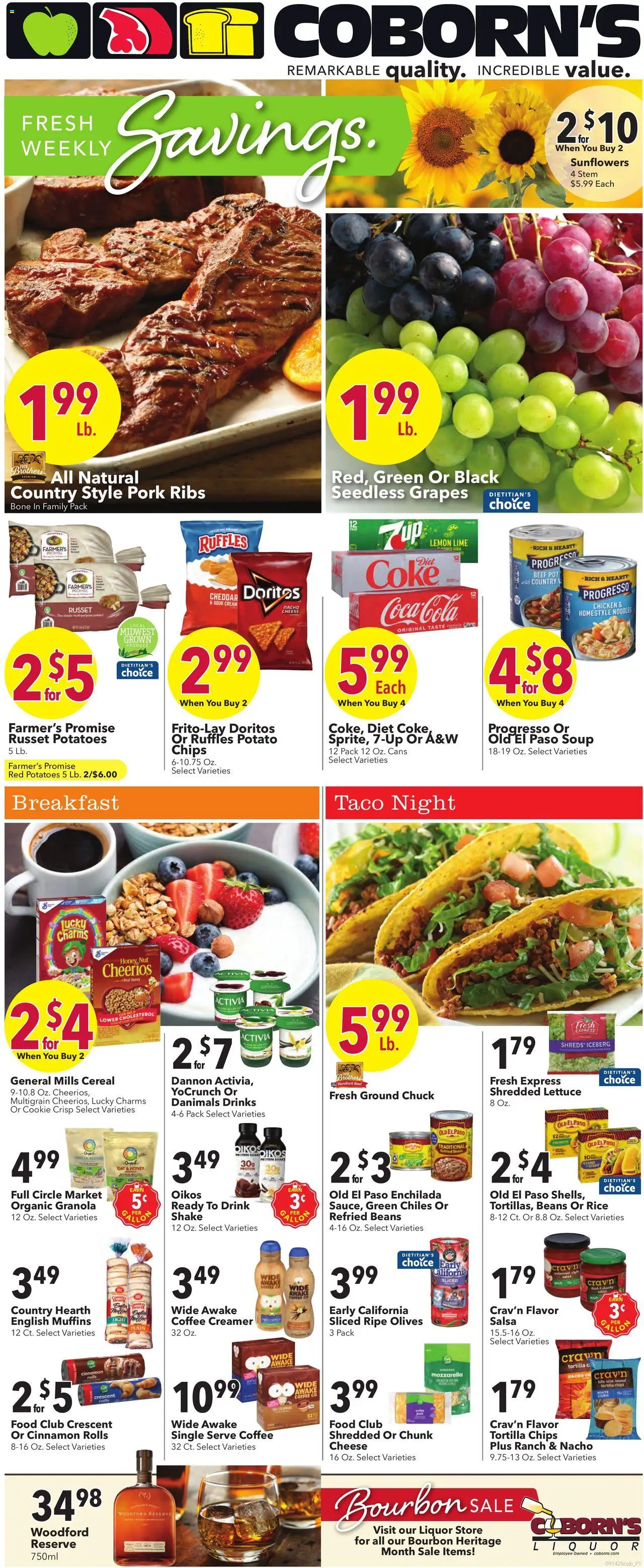 Coborn's Weekly Ad - page 1- valid from 09/17/2025