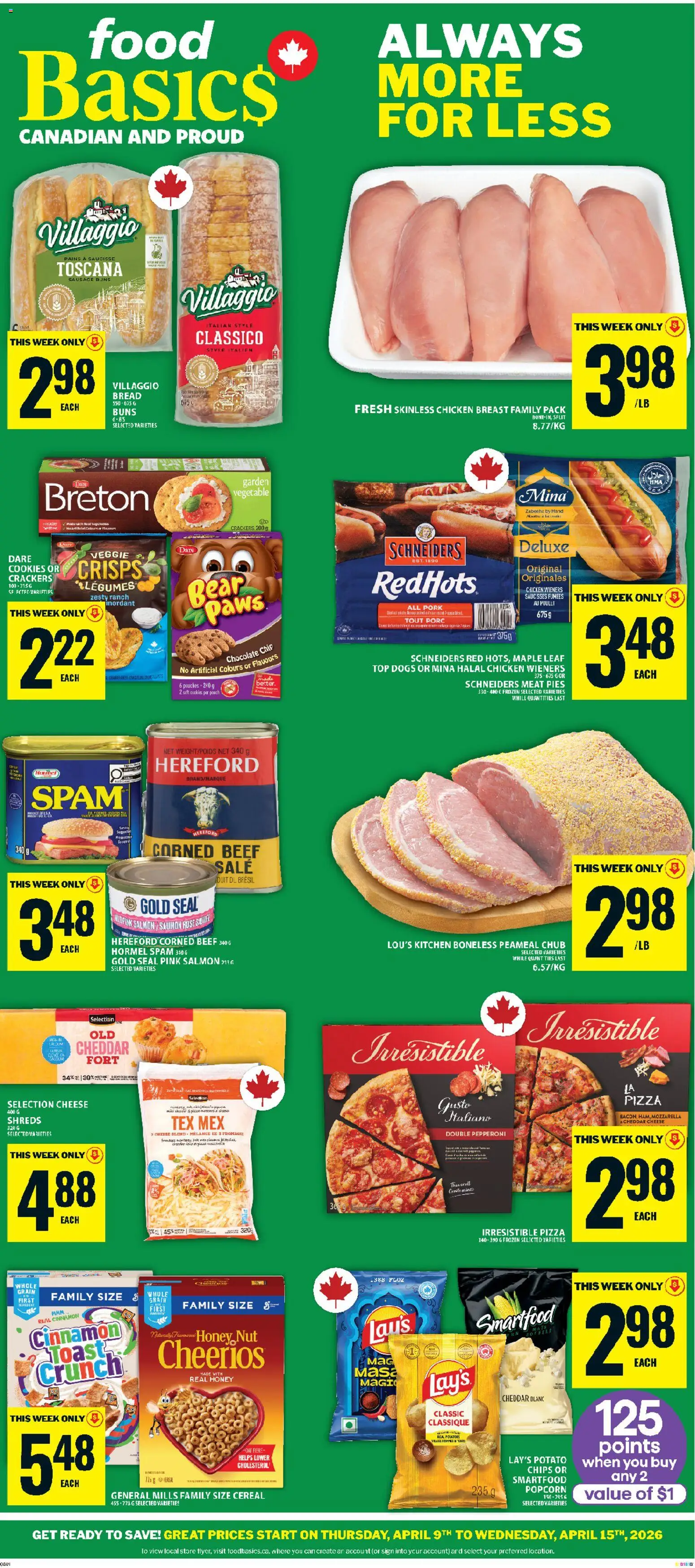 Food Basics weekly flyer / circulaire - page 1- valid from Apr 9, 2026