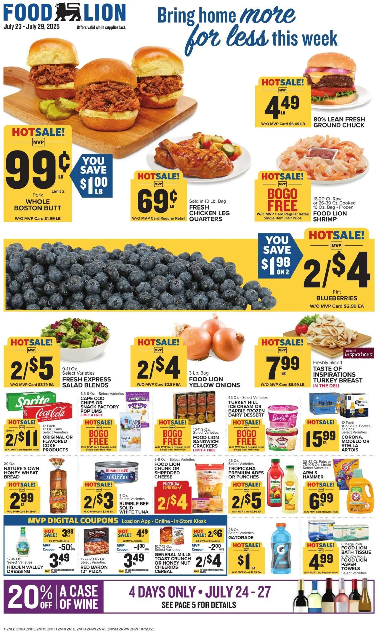 Food Lion Weekly Ad - page 1- valid from 07/23/2025